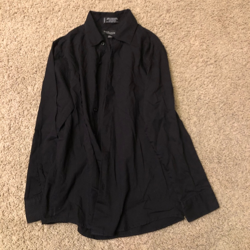 Boys black dress shirt